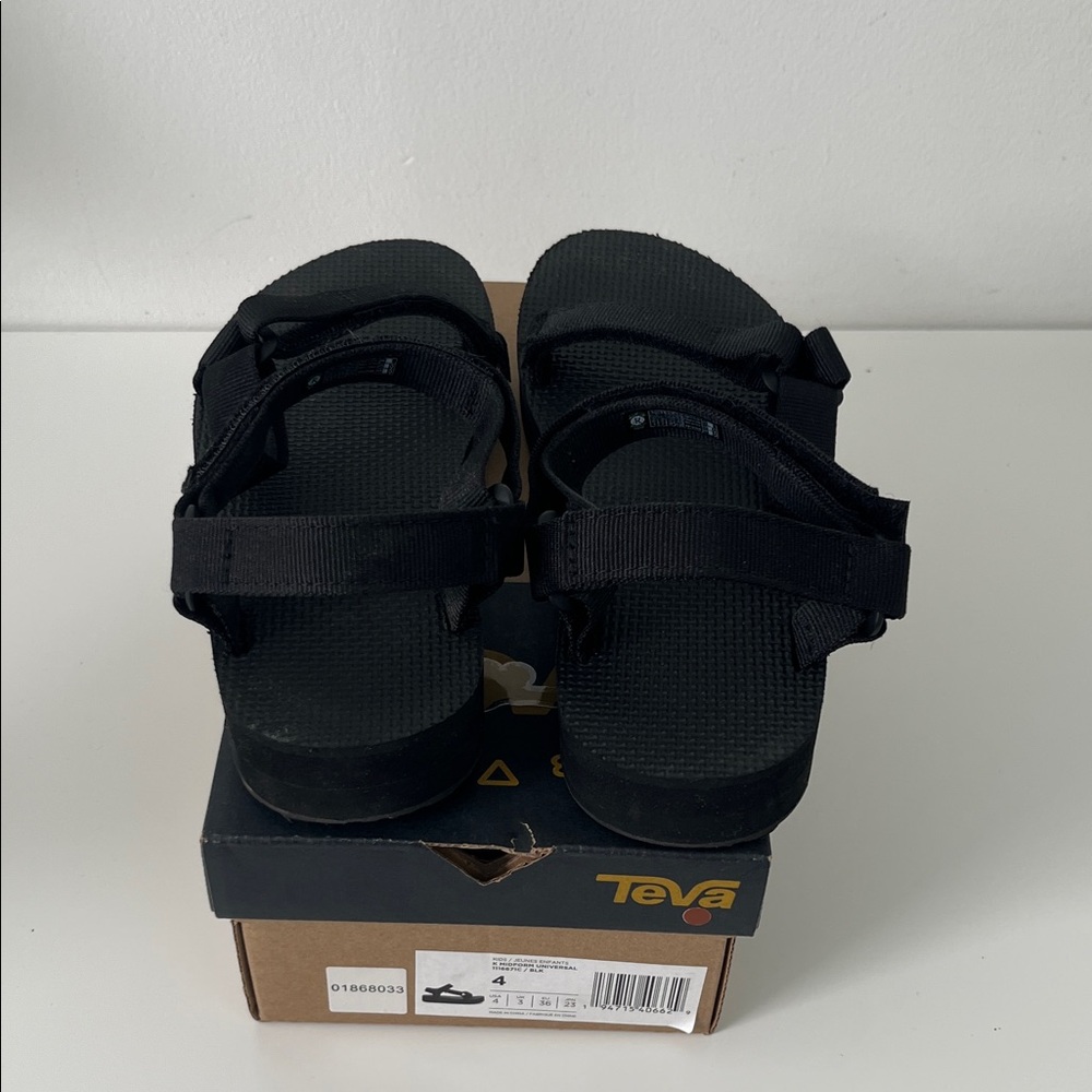 Teva Black Adjustable Sandals